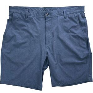 FootJoy 26818 Golf Shorts Men W40 Blue Stretch Flat Front